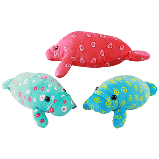 12" Patterned Manatee Plush
