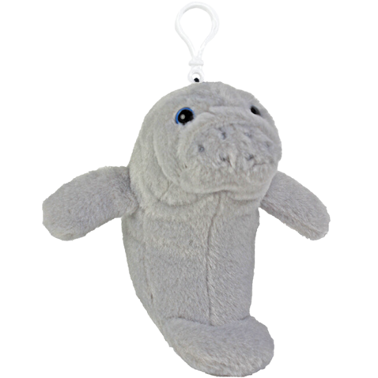 Chubby Manatee Plush with Clip