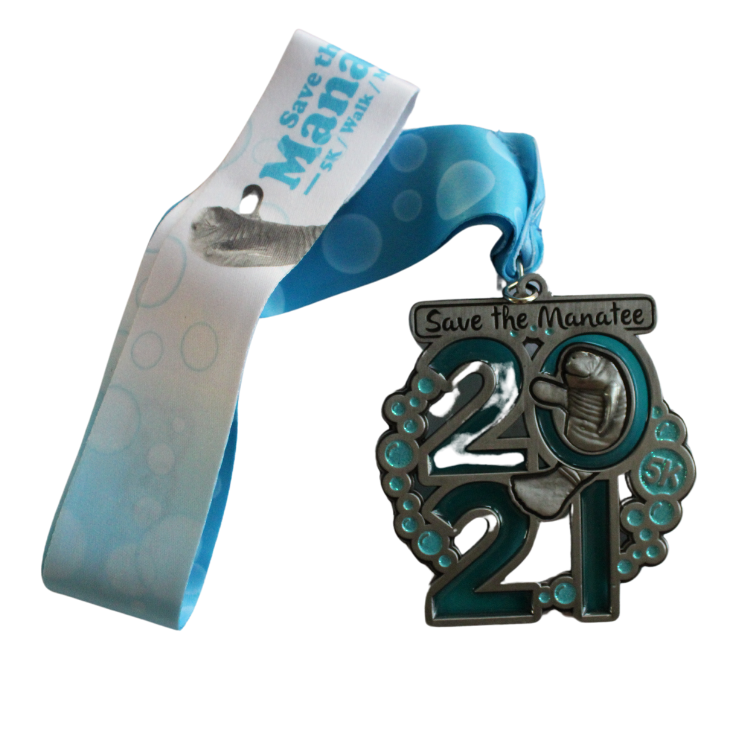 (Final Sale) 2021 Manatee 5K Medal