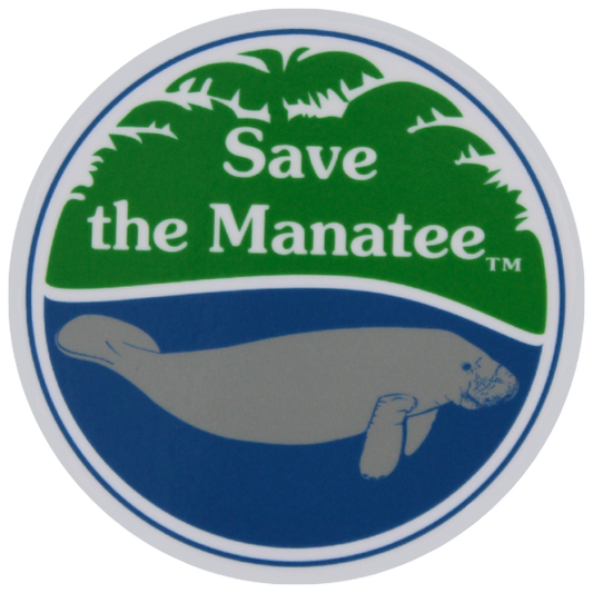Save the Manatee Logo Vinyl Sticker