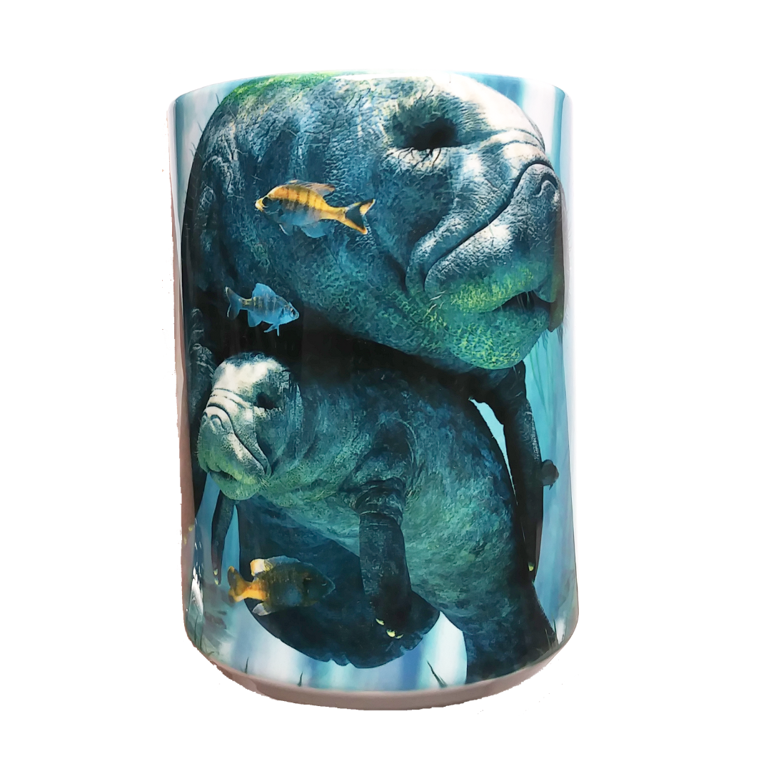(Final Sale) Ceramic Collage-Print Mug