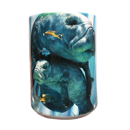 (Final Sale) Ceramic Collage-Print Mug
