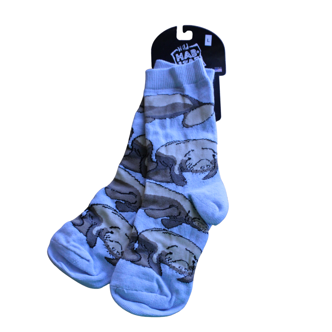 (Damaged) Wild Habitat Manatee Socks