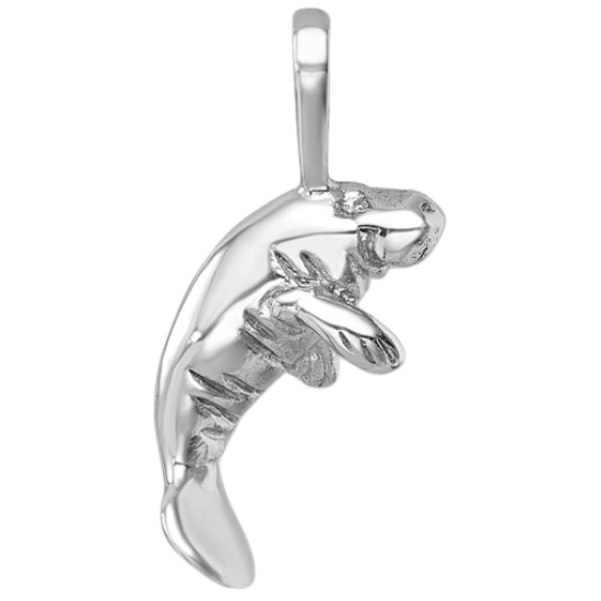 Small Sterling Silver Manatee Necklace