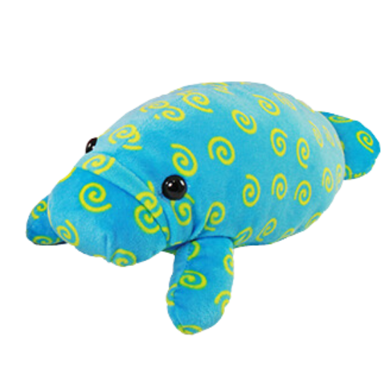 12" Patterned Manatee Plush