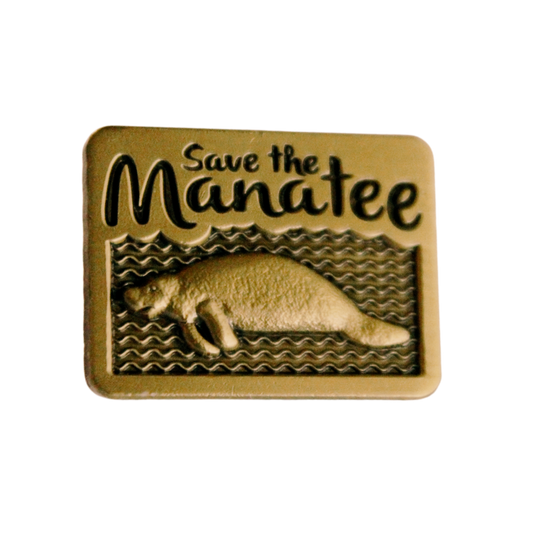 (Final Sale) Retro Manatee Jewelry Clutch Pin