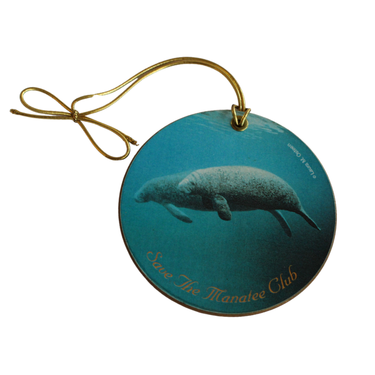 (Final Sale) Save the Manatee Club Round Ornament