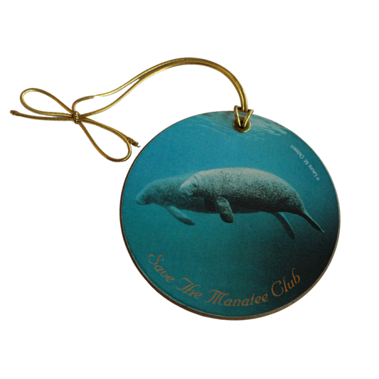 (Final Sale) Save the Manatee Club Round Ornament