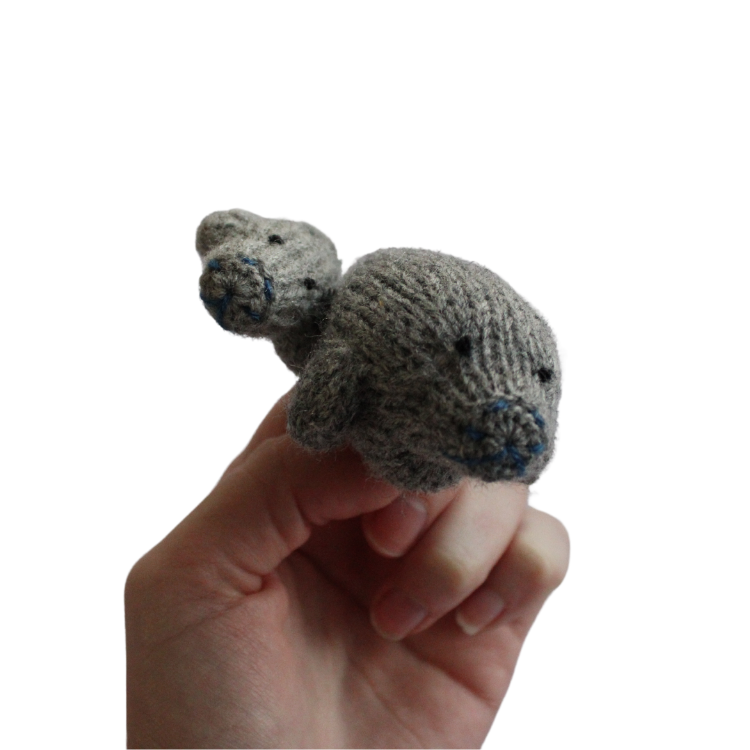 (Final Sale) Manatee Finger Puppet