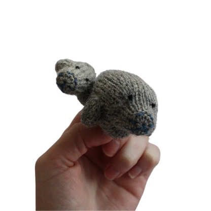 (Final Sale) Manatee Finger Puppet