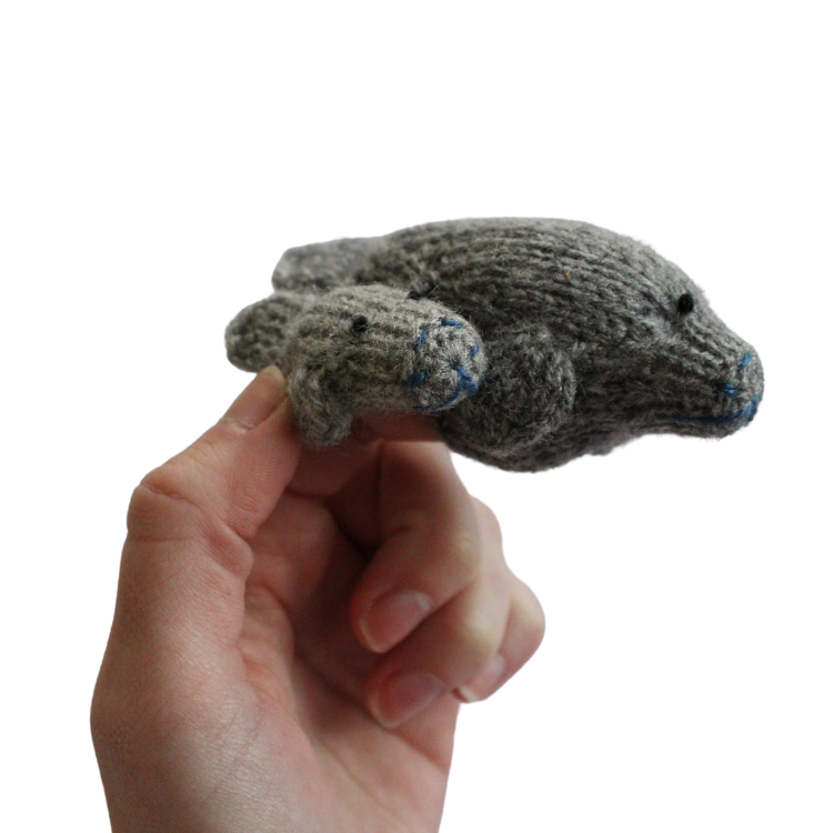 (Final Sale) Manatee Finger Puppet