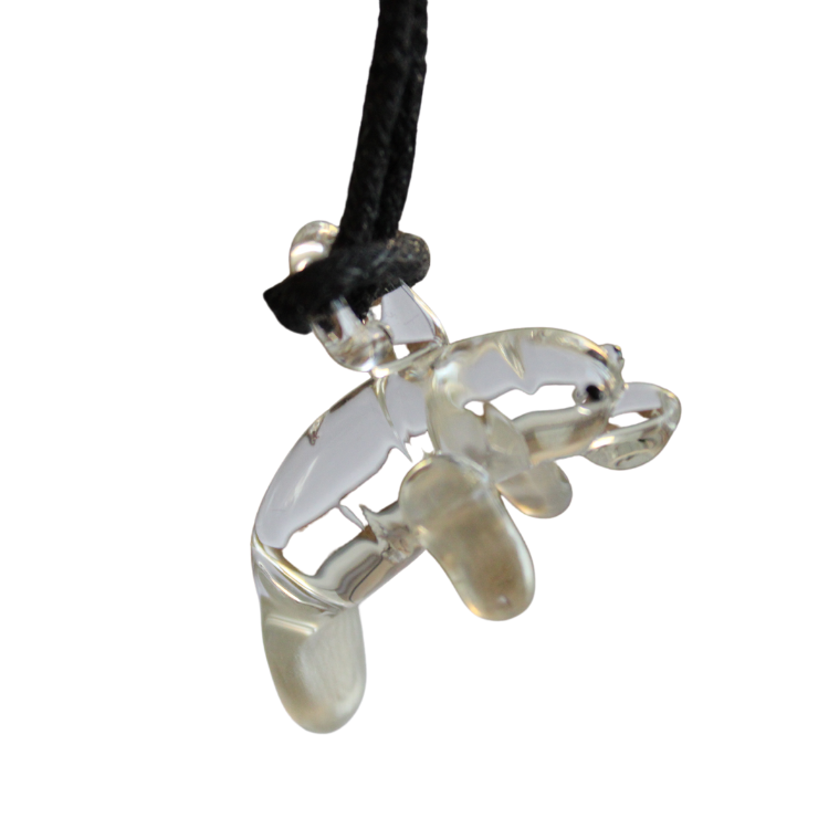 (Final Sale) Glass Manatee Necklace