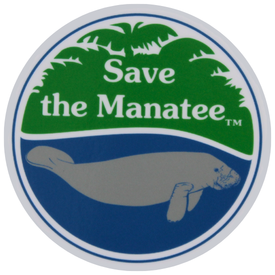 Save the Manatee Logo Vinyl Sticker – Manatees R Us by Save the Manatee