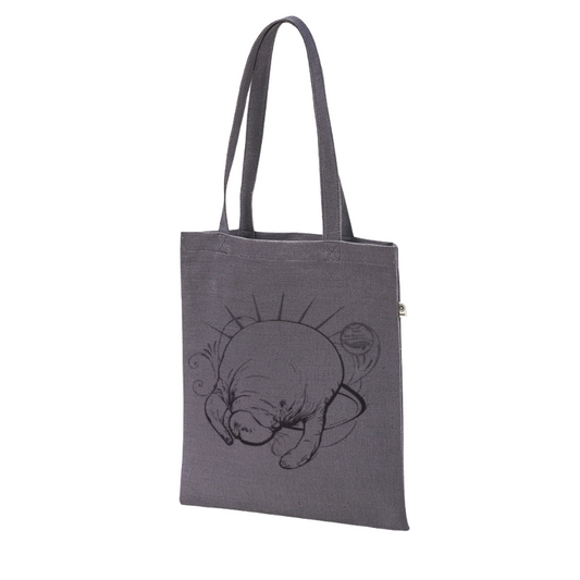 Sea Sketch Manatee Hemp Tote