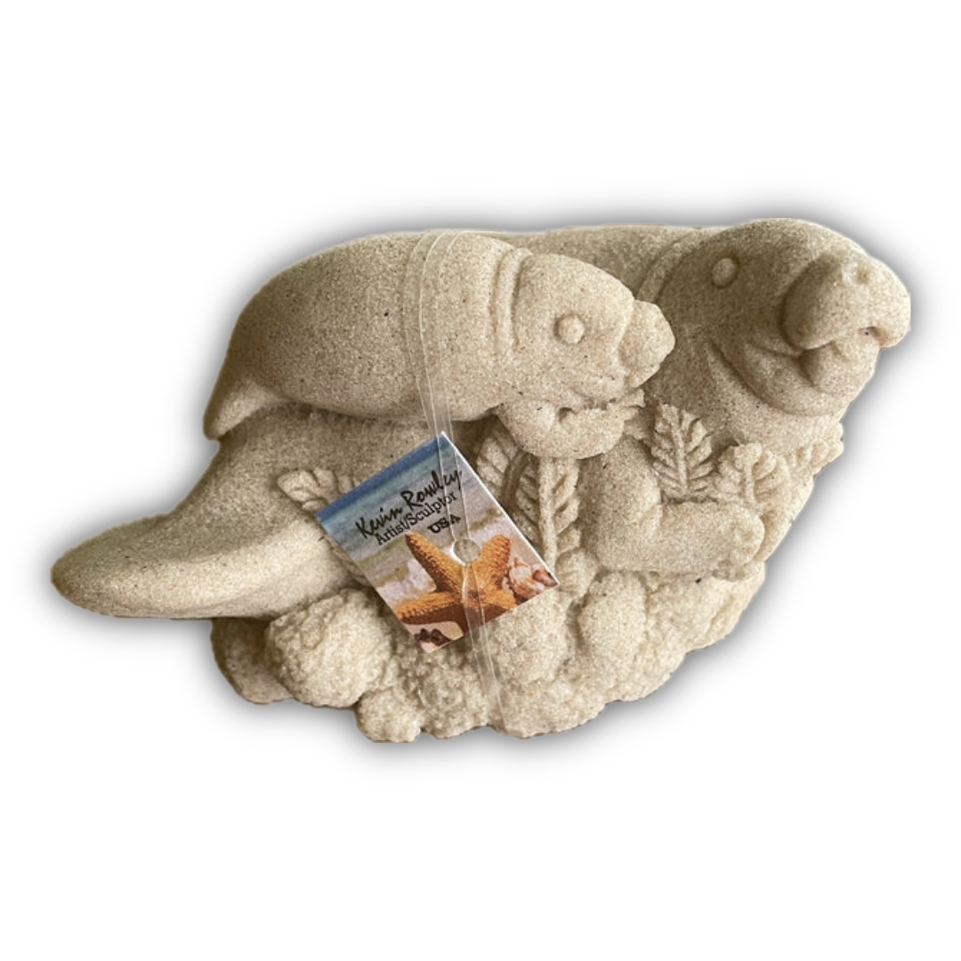 Resting Manatee Sculpture