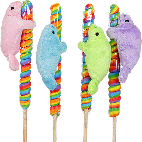 Candy Pop and Plush Manatee