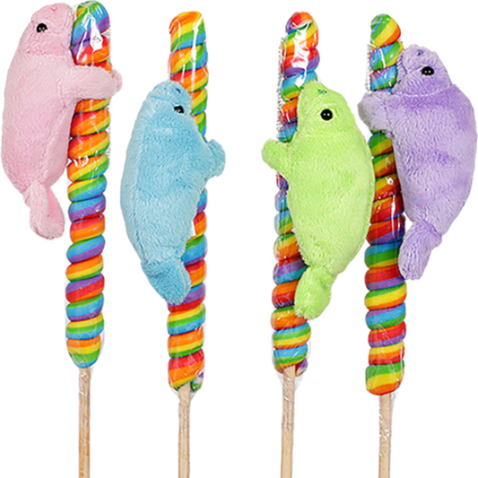 Candy Pop and Plush Manatee