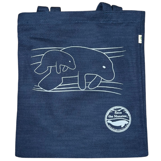 Manatee Wave Organic Hemp Tote