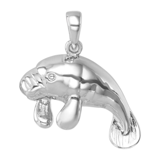 Sterling Silver Manatee Necklace