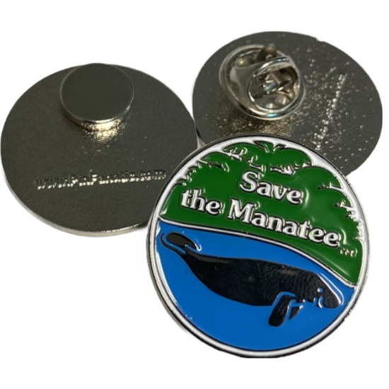 Save the Manatee Enamel Pin