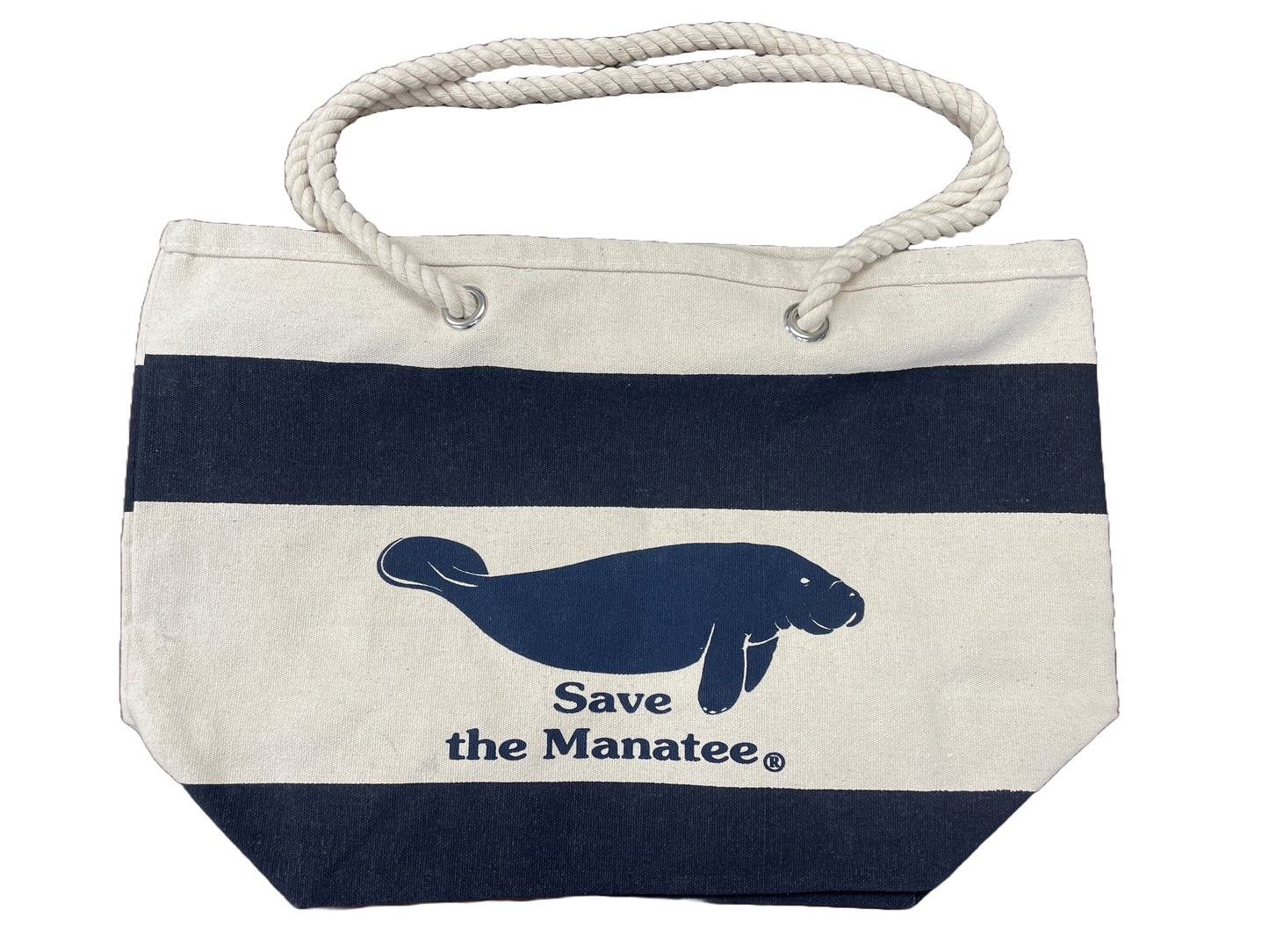 Save the Manatee Cotton Rope Tote