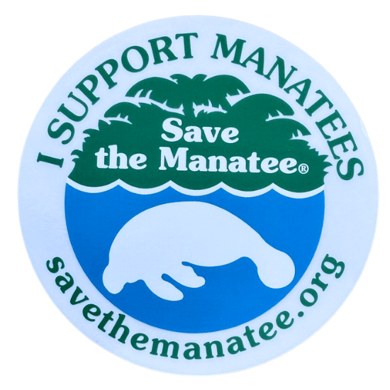 Save The Manatee Club Window Cling
