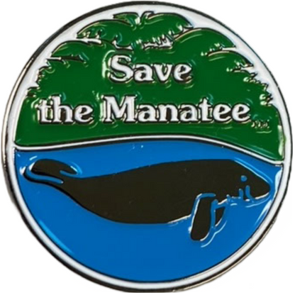 Save the Manatee Enamel Pin