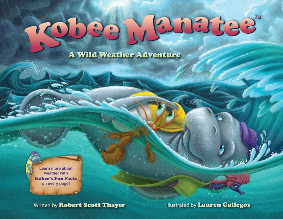 Will Kobee and his friends, Tess the seahorse, and Pablo the hermit crab, be able to travel safely from Key West, Florida, to Nassau through all of the wild tropical weather coming their way? Each page includes in-depth, scientific details titled “Kobee’s Fun Facts,” which expand on the weather events the characters encounter along the way.  * Gold Award Recipient in "Children's Picture Books"