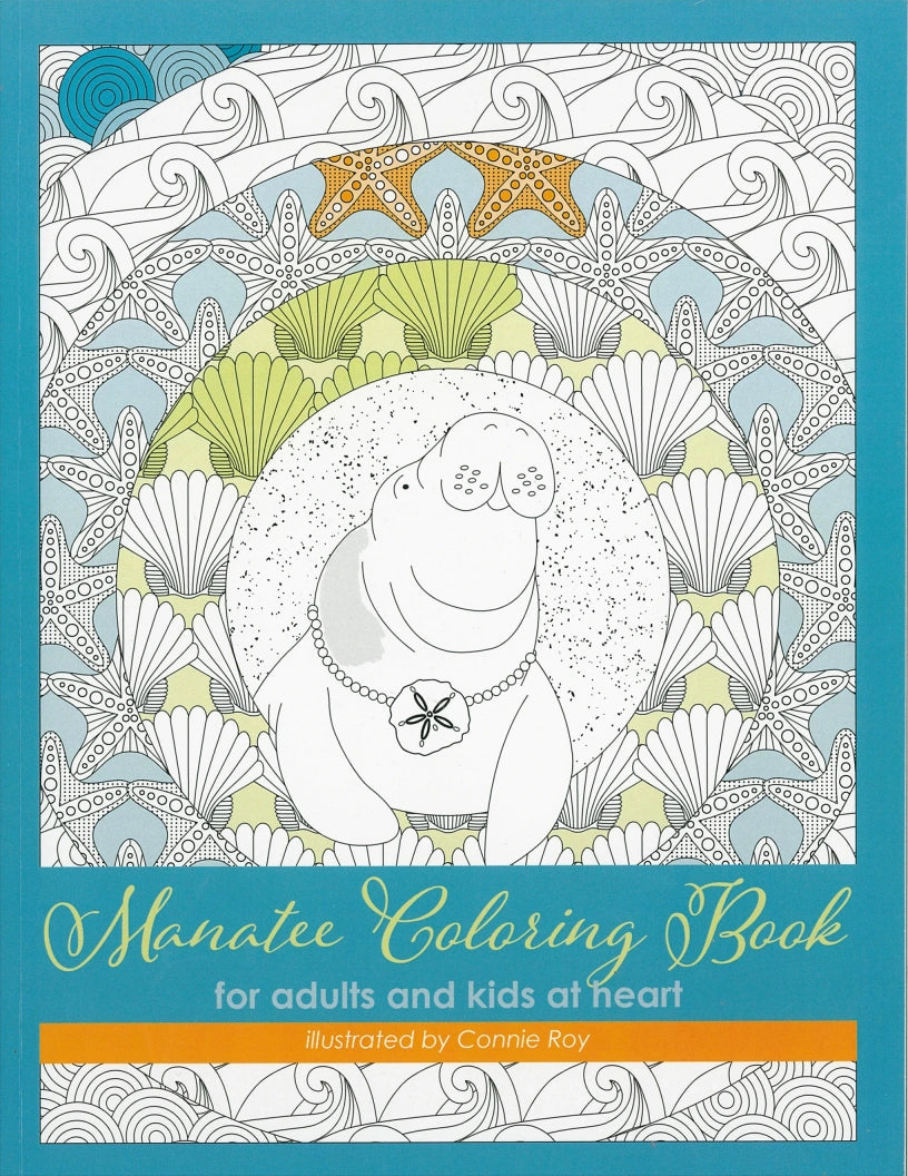 Marvelous Manatee Coloring Book.  Now you can relax and color marvelous manatees to your heart's content. Over 30 pages of great illustrations, line drawings, and repeating patterns.