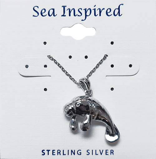 Sterling Silver Manatee Necklace